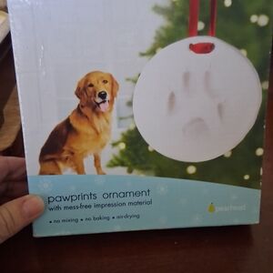 Pearhead  Pawprints Ornament Kit with Red Ribbon